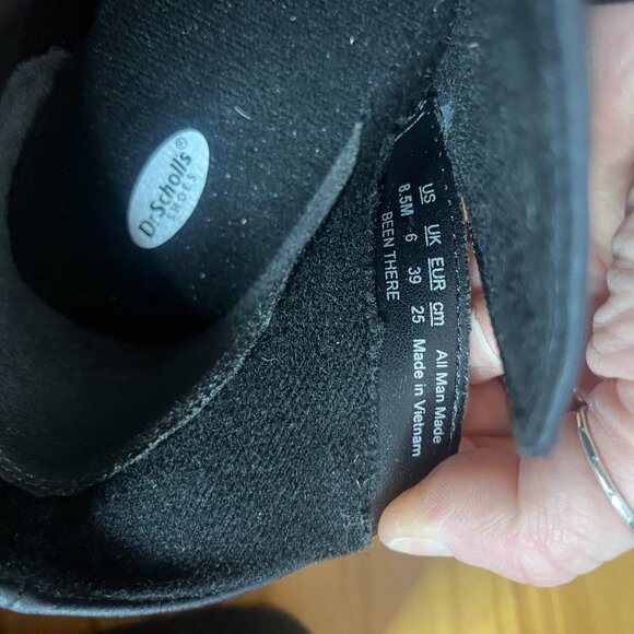 NIB Women's Dr Scholl's Black Wedge Bootie size 8.5 - Picture 6 of 9